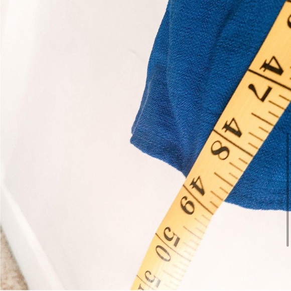 Banana Republic Blue Midi Dress Halter Ruffle Bottom tiered long XS - Picture 5 of 8